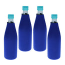4pcs Beer Bottle Coolers With Zipper Insulators Chilling Sleeves Holder Wrap