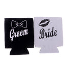 Neoprene Can Holder Cooler Stubby Beer Cozy Wrap For Wedding Bride Groom