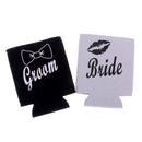 Neoprene Can Holder Cooler Stubby Beer Cozy Wrap For Wedding Bride Groom