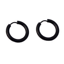Punk Cool Stainless Steel Small Round Hoop Earring Stud For Men Women 12 Mm