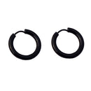 Punk Cool Stainless Steel Small Round Hoop Earring Stud For Men Women 12 Mm