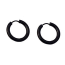 Punk Cool Stainless Steel Small Round Hoop Earring Stud For Men Women 12 Mm