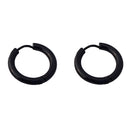 Punk Stainless Steel Small Round Hoop Earring Stud For Men Women 10mm