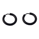 Punk Stainless Steel Small Round Hoop Earring Stud For Men Women 10mm