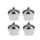24pcs Mixed Christmas Party Ornaments Xmas Tree Hanging Decor Silver