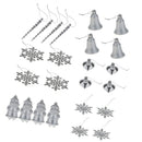 24pcs Luxury Mixed Christmas Party Ornaments Xmas Tree Hanging Decor
