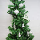 24 x Christmas Party Ornaments Xmas Tree Hanging Decor Silver