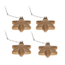 24pcs Glitter Christmas Party Ornaments Xmas Tree Hanging Decor Bronze