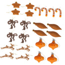 Lot of 24pcs Christmas Party Ornaments Xmas Tree Hanging Decor Bronze
