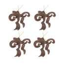 Lot of 24pcs Christmas Party Ornaments Xmas Tree Hanging Decor Bronze