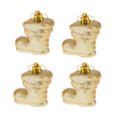 24pcs Mixed Styles Christmas Party Ornaments Xmas Tree Hanging Decor Gold