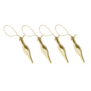 24pcs Mixed Styles Christmas Party Ornaments Xmas Tree Hanging Decor Gold