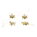 24pcs Mixed Styles Christmas Party Ornaments Xmas Tree Hanging Decor Gold