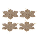 Set of 24pcs Mixed Snowflake Onion Christmas Ornaments Xmas Tree Hanging Decoration