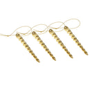 Lot of 24pcs Mixed Christmas Party Ornaments Xmas Tree Hanging Decor Gold