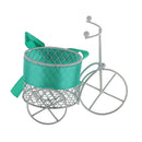 Fashionable Tricycle Design Candy Chocolate Storage Holder Metal Box Wedding Birthday Xmas Party Favor Supplies Kids Gift Blue+Green