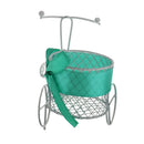 Fashionable Tricycle Design Candy Chocolate Storage Holder Metal Box Wedding Birthday Xmas Party Favor Supplies Kids Gift Blue+Green