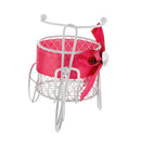 Fashionable Tricycle Design Candy Chocolate Storage Holder Metal Box Wedding Birthday Xmas Party Favor Supplies Kids Gift Rose Red