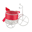 Fashionable Tricycle Design Candy Chocolate Storage Holder Metal Box Wedding Birthday Xmas Party Favor Supplies Kids Gift Rose Red