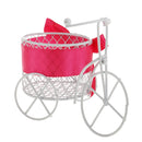 Fashionable Tricycle Design Candy Chocolate Storage Holder Metal Box Wedding Birthday Xmas Party Favor Supplies Kids Gift Rose Red