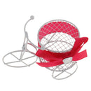 Fashionable Tricycle Design Candy Chocolate Storage Holder Metal Box Wedding Birthday Xmas Party Favor Supplies Kids Gift Rose Red