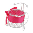 Fashionable Tricycle Design Candy Chocolate Storage Holder Metal Box Wedding Birthday Xmas Party Favor Supplies Kids Gift Rose Red