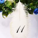 11-20 Numbers Feather Linen Paper Number Cards Wedding Table Place Cards for Flower Arrangement
