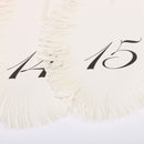 11-20 Numbers Feather Linen Paper Number Cards Wedding Table Place Cards for Flower Arrangement