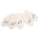 11-20 Numbers Feather Linen Paper Number Cards Wedding Table Place Cards for Flower Arrangement