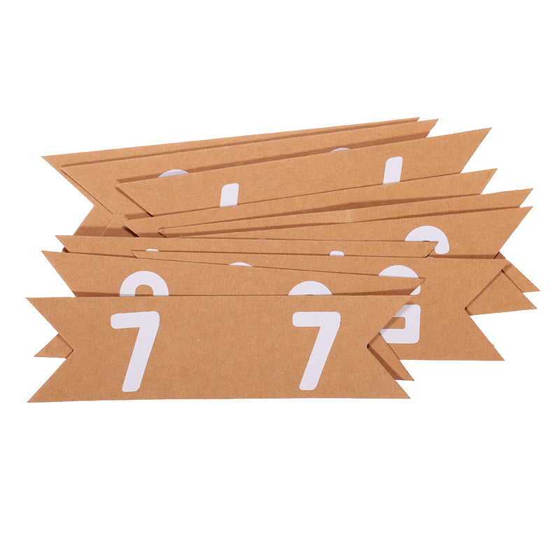 1-10 Numbers Place Cards Kraft Table Markers Wedding Home Party Supplier Pack of 10