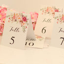 1-10 Numbers Place Cards Flower Decor Table Markers Wedding Ceremony Reception Supplier