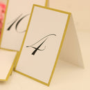 Freestanding 1-10 Numbers Place Cards Paper Table Markers with Glitter Edge Wedding Reception Party Decor Pack of 10