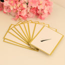 Freestanding 1-10 Numbers Place Cards Paper Table Markers with Glitter Edge Wedding Reception Party Decor Pack of 10