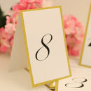 Freestanding 1-10 Numbers Place Cards Paper Table Markers with Glitter Edge Wedding Reception Party Decor Pack of 10