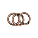 3Pcs/Lot Vintage Zinc Alloy Round Carabiner Spring Snap Clip Hook Keychain Hiking