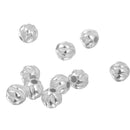 10Pcs 925 Silver Water Ripper Loose Beads DIY Bracelet Jewelry Making 3mm