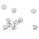 10Pcs 925 Silver Water Ripper Loose Beads DIY Bracelet Jewelry Making 3mm