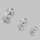 10Pcs 925 Silver Water Ripper Loose Beads DIY Bracelet Jewelry Making 3mm