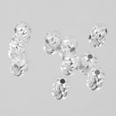 10Pcs 925 Silver Water Ripper Loose Beads DIY Bracelet Jewelry Making 3mm