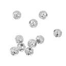 10Pcs 925 Silver Water Ripper Loose Beads DIY Bracelet Jewelry Making 3mm