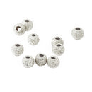10Pcs 925 Silver Lucky Loose Beads DIY Bracelet Jewellery Making Craft 4mm