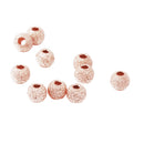 10Pcs 925 Rose Gold Lucky Loose Beads DIY Bracelet Jewelry Making Craft 5mm