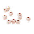 10Pcs 925 Rose Gold Lucky Loose Beads DIY Bracelet Jewelry Making Craft 3mm