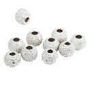 10Pcs 925 Silver Lucky Loose Beads DIY Bracelet Jewellery Making Craft 3mm