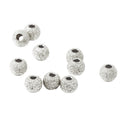 10Pcs 925 Silver Lucky Loose Beads DIY Bracelet Jewellery Making Craft 3mm