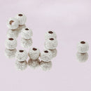 10Pcs 925 Silver Lucky Loose Beads DIY Bracelet Jewellery Making Craft 3mm