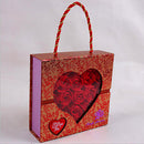 Paper Artificial Rose Valentine's Day Flowers Candy Wedding Gift Box Red