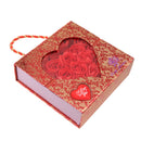 Paper Artificial Rose Valentine's Day Flowers Candy Wedding Gift Box Red