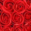 Paper Artificial Rose Valentine's Day Flowers Candy Wedding Gift Box Red