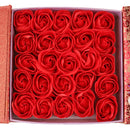 Paper Artificial Rose Valentine's Day Flowers Candy Wedding Gift Box Red